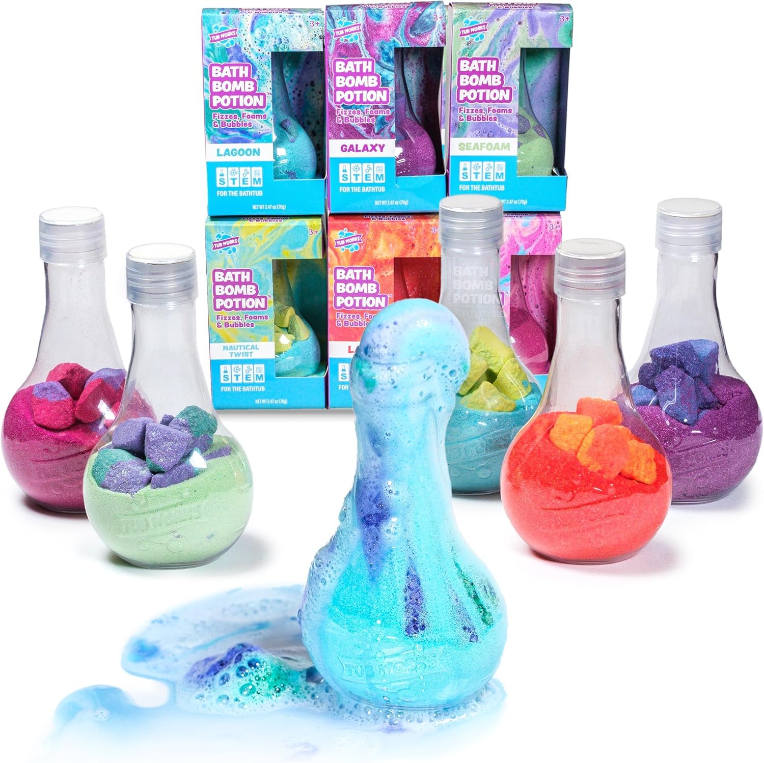 Main Images for Tub Works® Kids Bath Bomb Potion™ Bath Toy