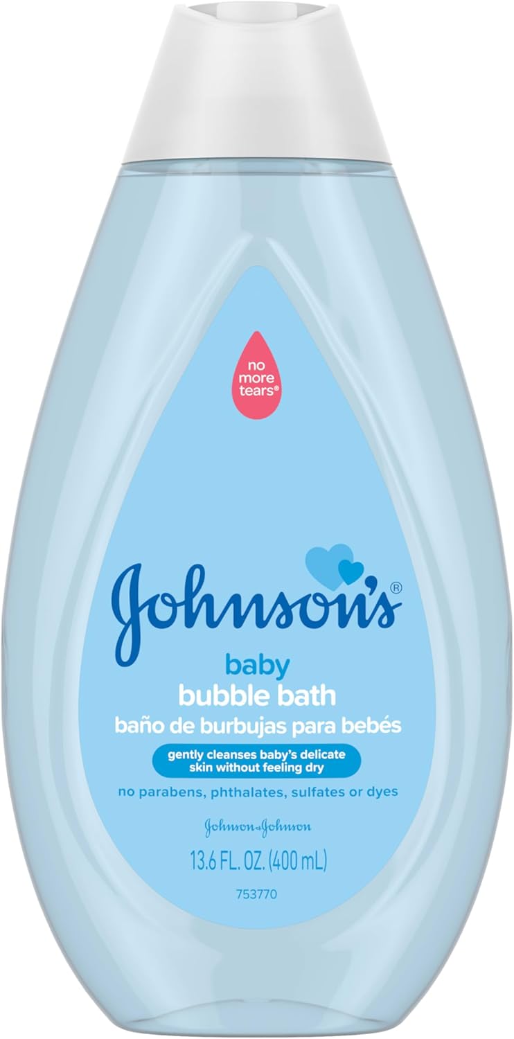 Clearly displays the product to show shoppers exactly what they're purchasing - a gentle baby bubble bath.