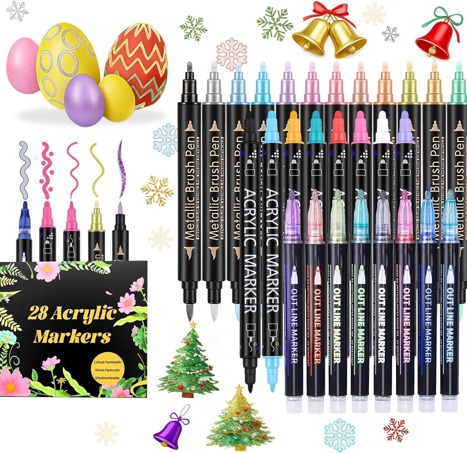 Main Images for 28 Acrylic Paint Markers