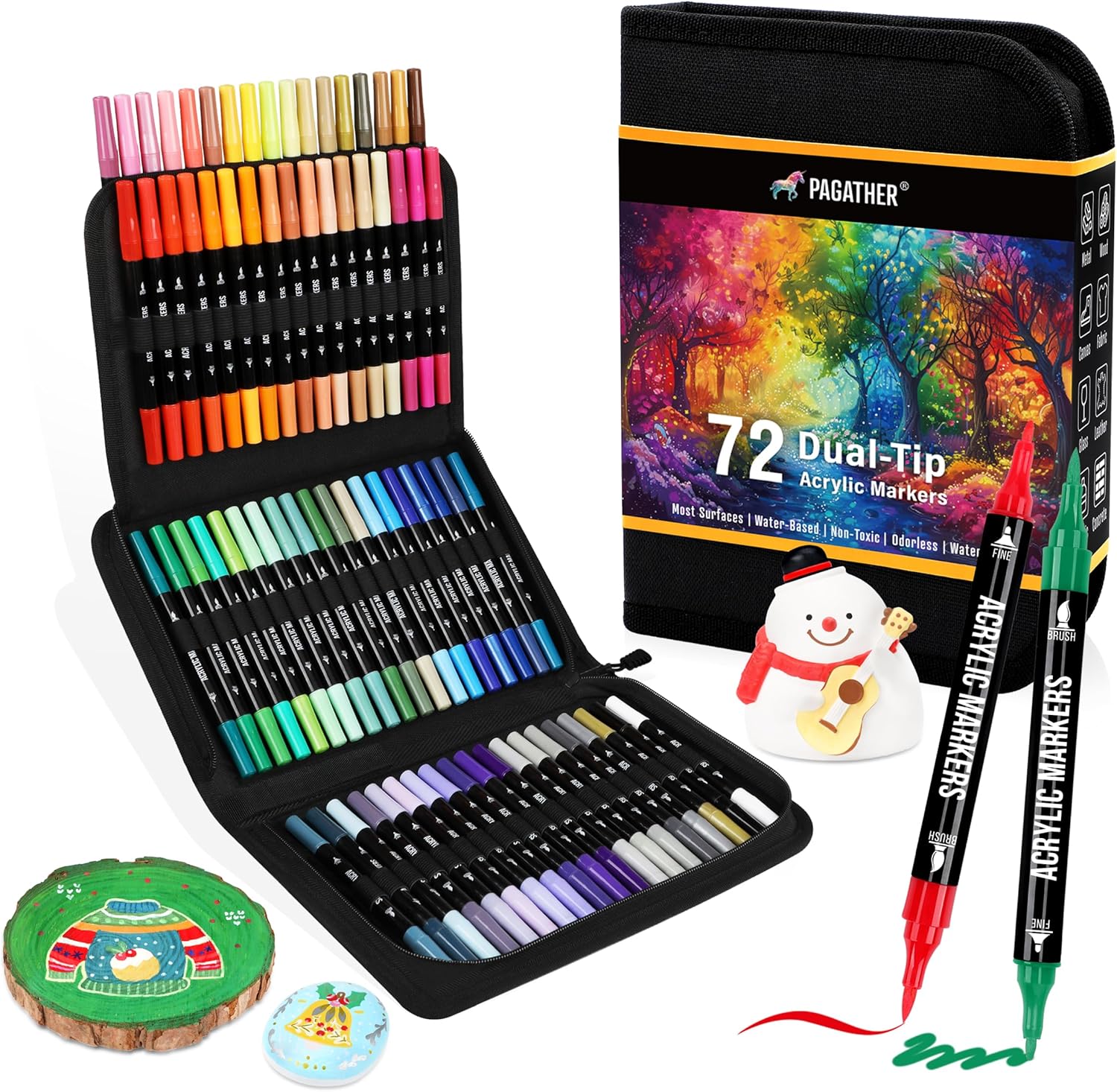72 Colors Acrylic Paint Markers