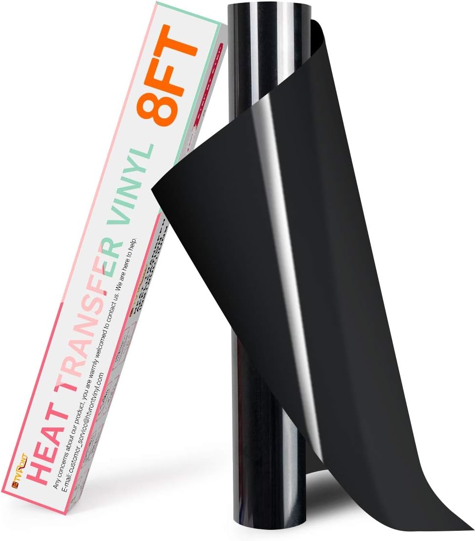 Shows the product clearly against a white background, allowing customers to see the size and form of the vinyl roll. Displays the product alongside its retail packaging to communicate brand identity…