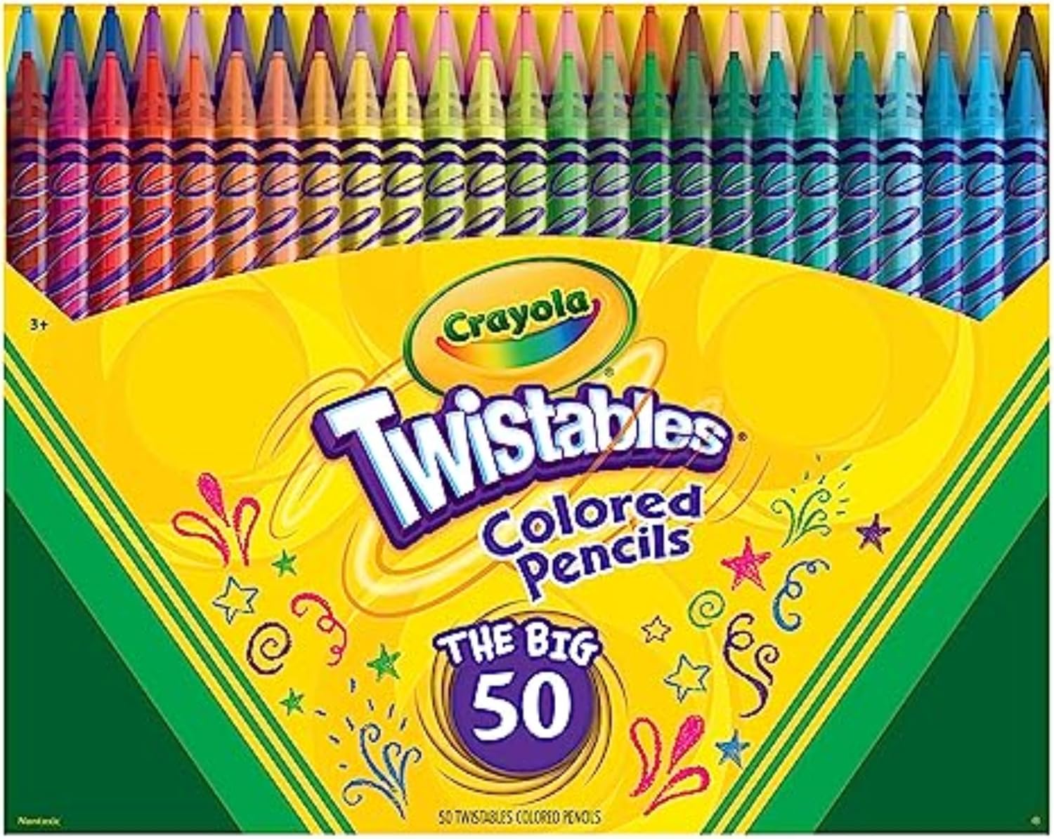 Crayola Twistables Colored Pencil Set (50ct)