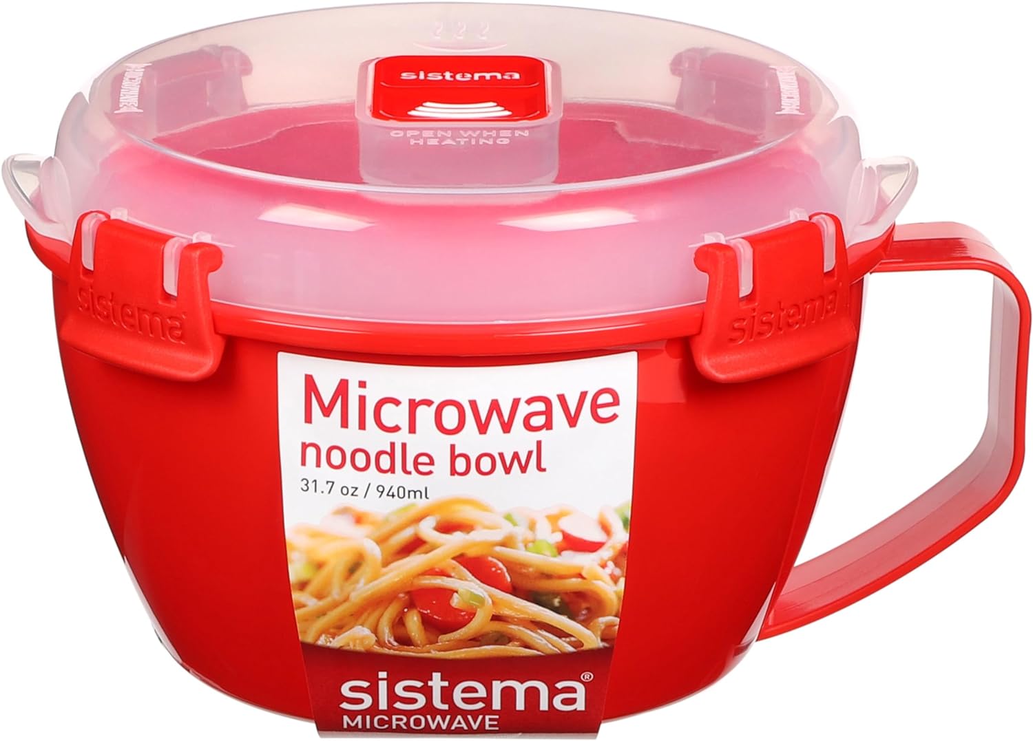 Main Images for Sistema 1109ZS Microwave Collection Noodle Bowl 1 Count (Pack of 1) Red