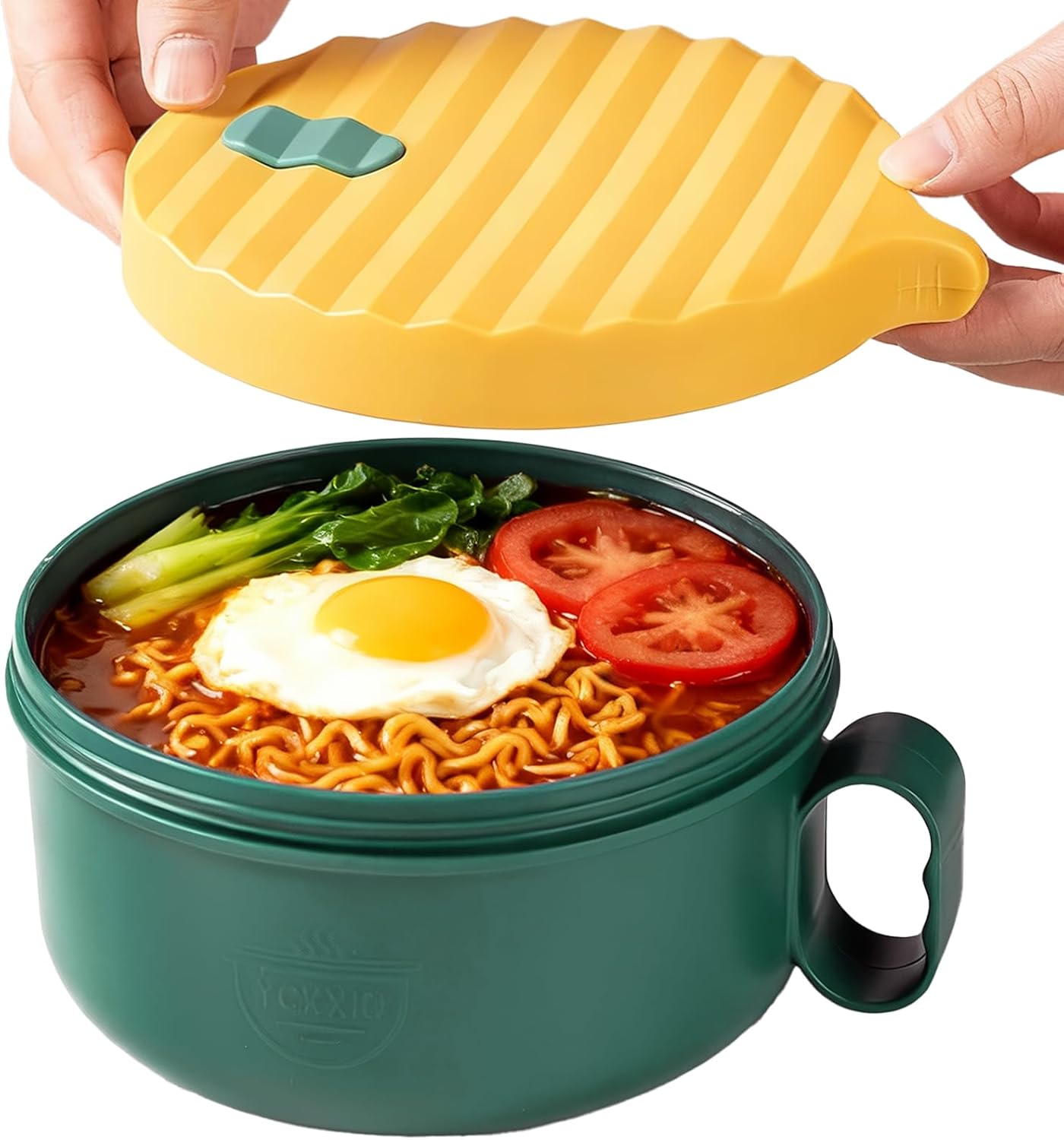 Main Images for Microwave Ramen Bowl Ramen Cooker with Handles Noodle Bowls with Lid and Chopsticks…
