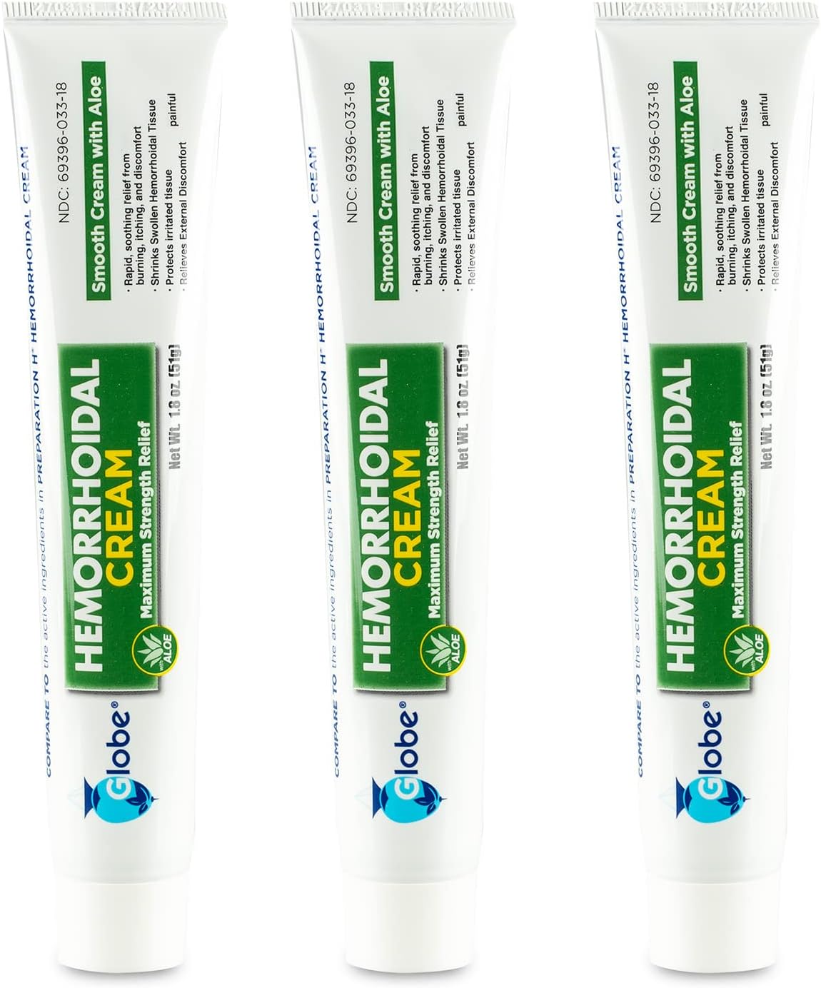 Main Images for Globe (3 Pack) Hemorrhoid Cream