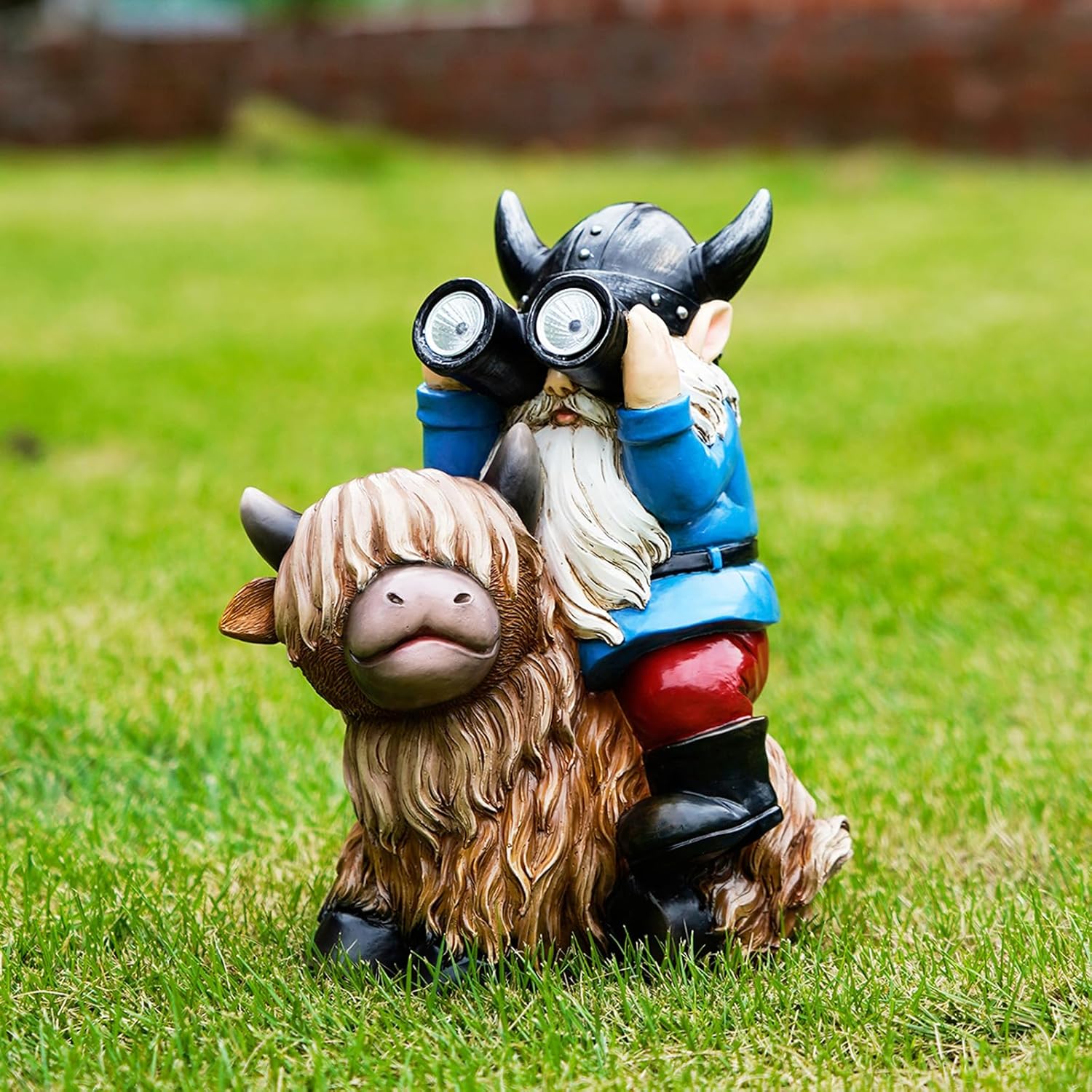 Showcases the product as a fun and quirky garden ornament, appealing to customers looking for unique outdoor decorations.