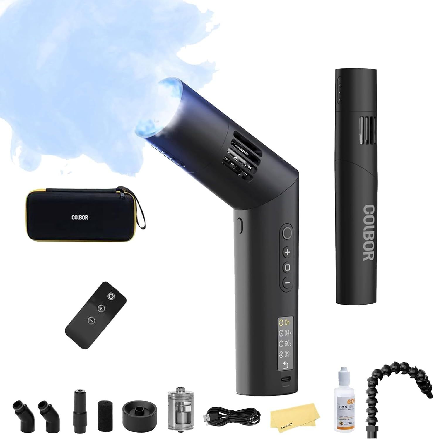 Shows buyers exactly what they will receive in the box, including the main device, carrying case, remote control, various attachments, cleaning supplies, and…