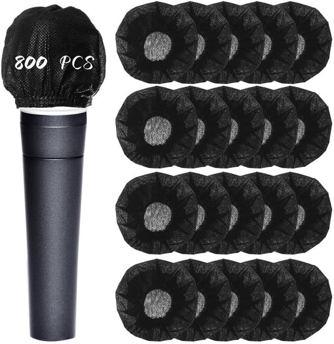 Shows the buyer exactly what is included in the purchase: one microphone cover and all 800 disposable sanitary covers, demonstrating the full value and…
