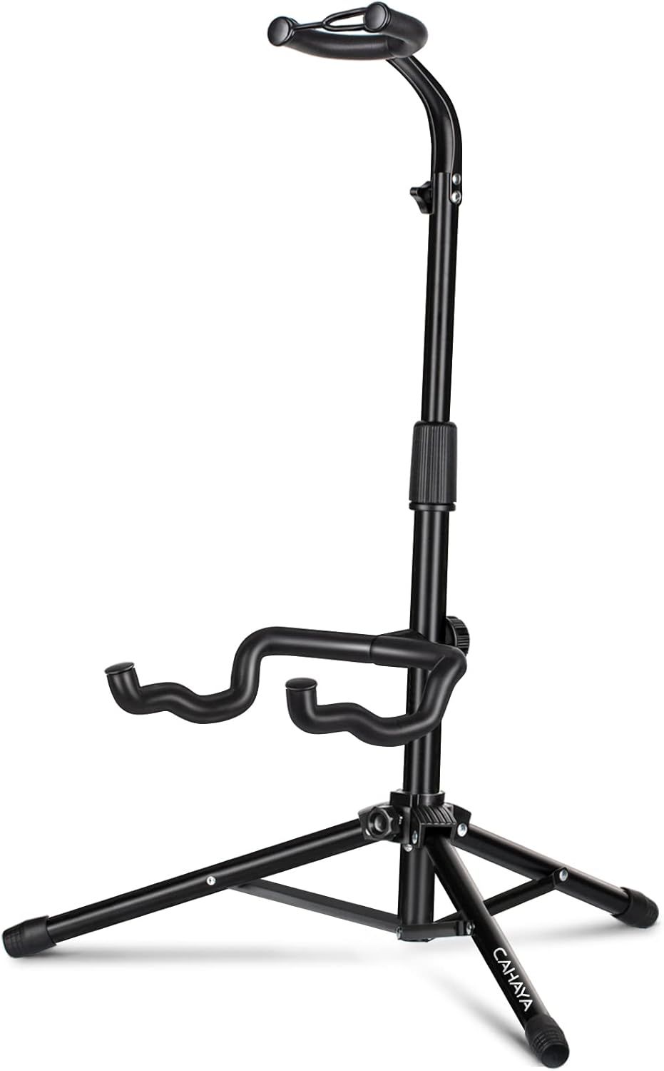 Displays the core product clearly on a white background to help shoppers quickly identify the guitar stand being sold.