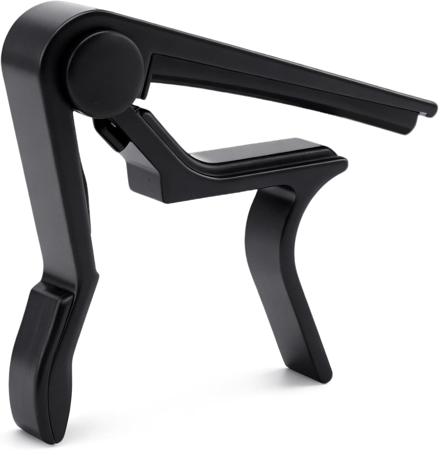 Shows the core product clearly against a white background to help shoppers quickly identify the guitar capo being sold and comply with Amazon main image…