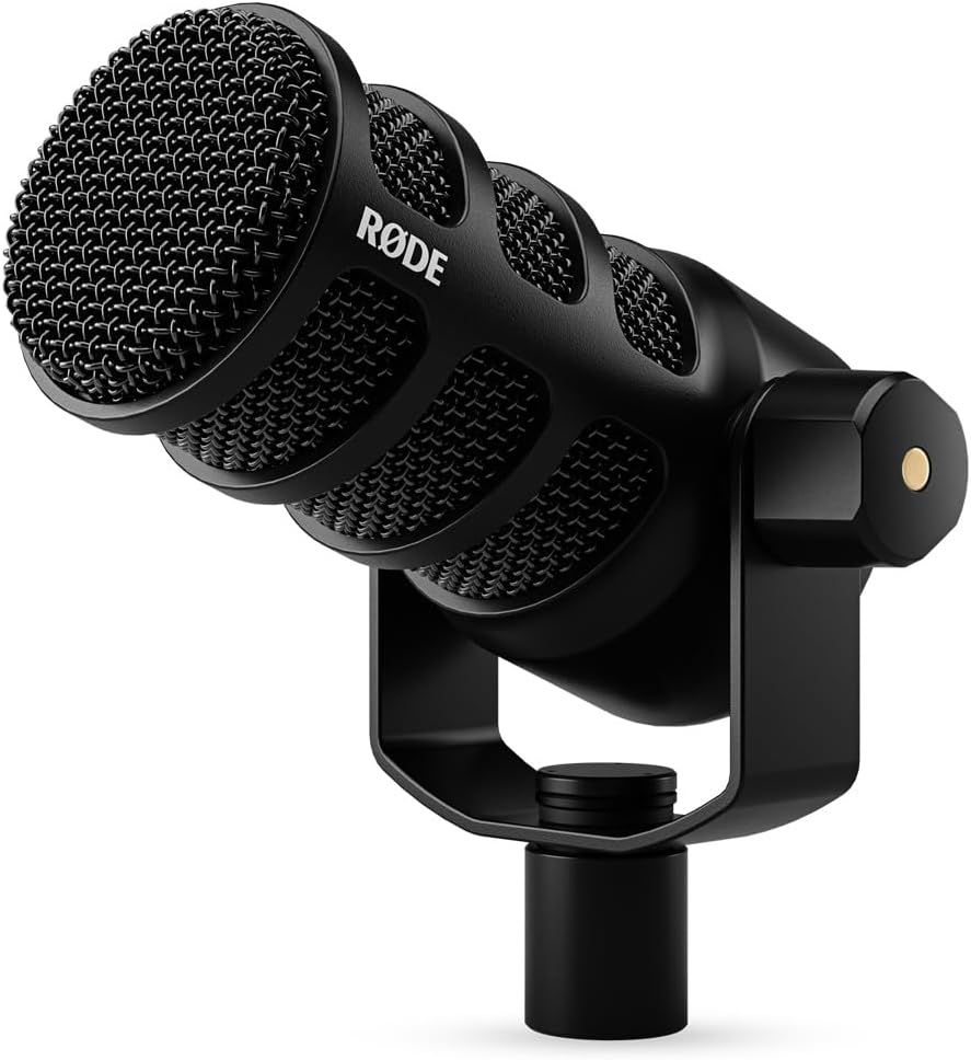Displays the core product clearly against a white background to help shoppers identify the RODE microphone and its professional build quality.