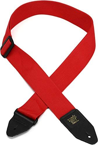 Shows the guitar strap clearly against a white background to help shoppers identify the product, its color, and basic design features.