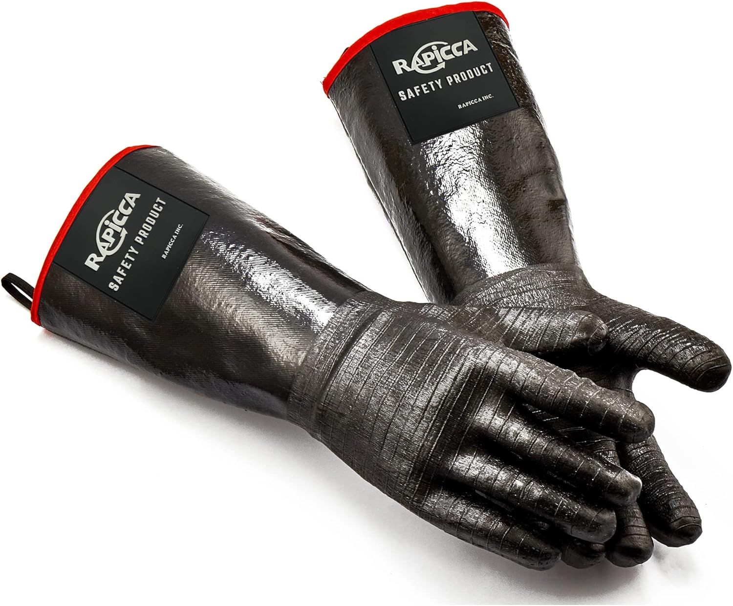 RAPICCA 932°F Heat Resistant BBQ Grill Gloves: Oil Resistant Waterproof for…