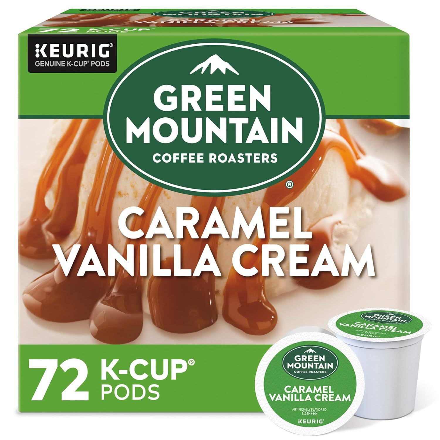 Green Mountain Coffee Roasters Caramel Vanilla Cream Keurig Single-Serve K-Cup…