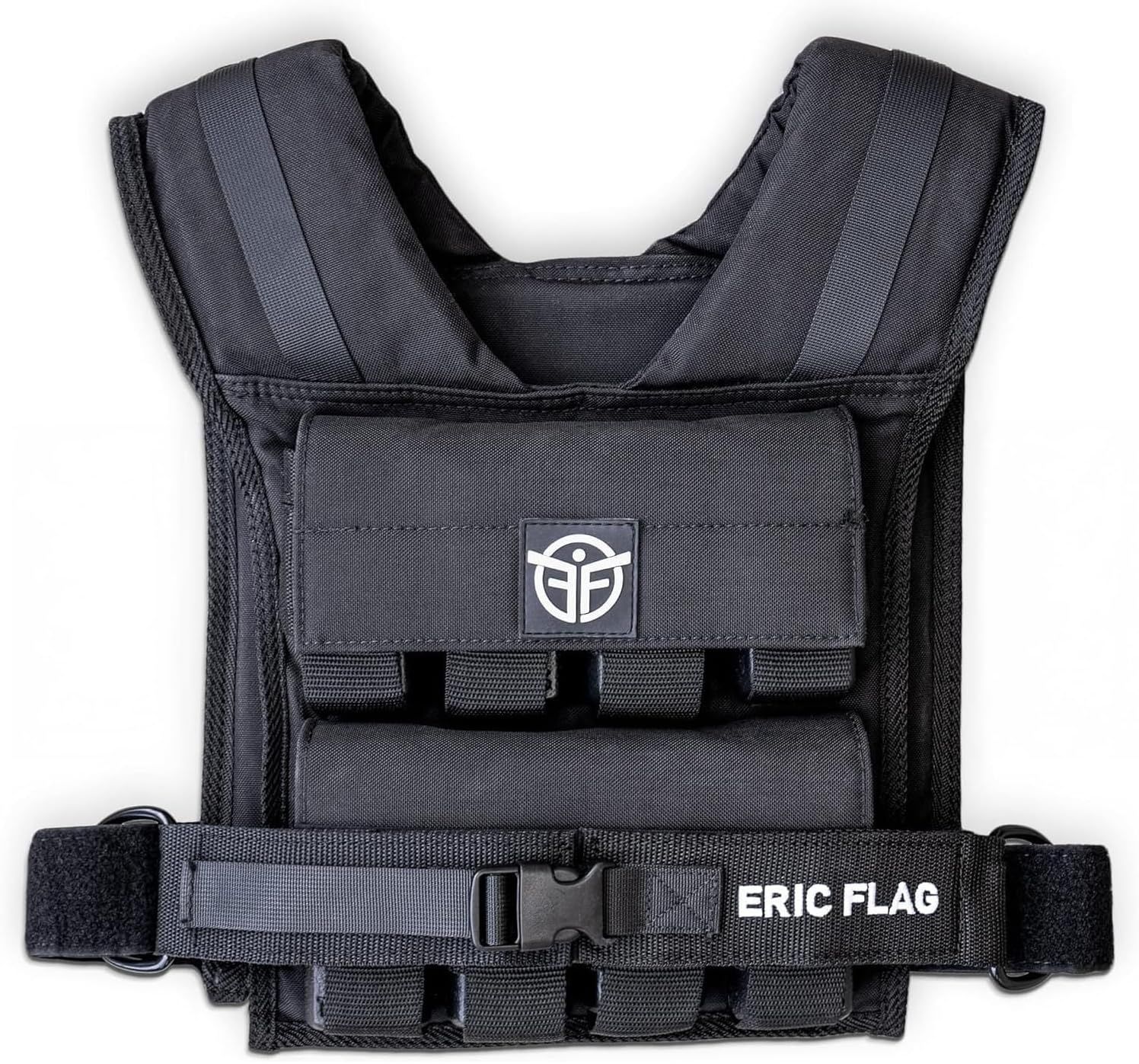 Displays the weighted vest product clearly on a white background to show its construction, straps, and overall design, helping shoppers understand what they…
