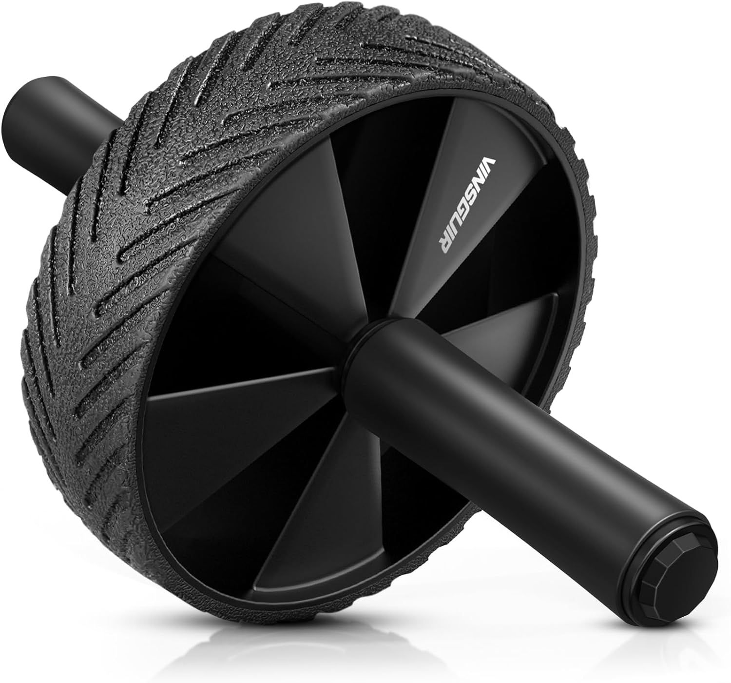 Displays the core ab roller exercise wheel product clearly on a white background, showing its textured tire design and dual handle construction to help…