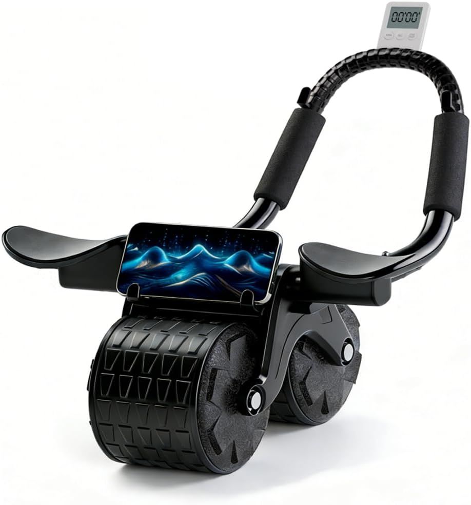 2026 New Ab Roller Wheel with Timer & Knee Mat