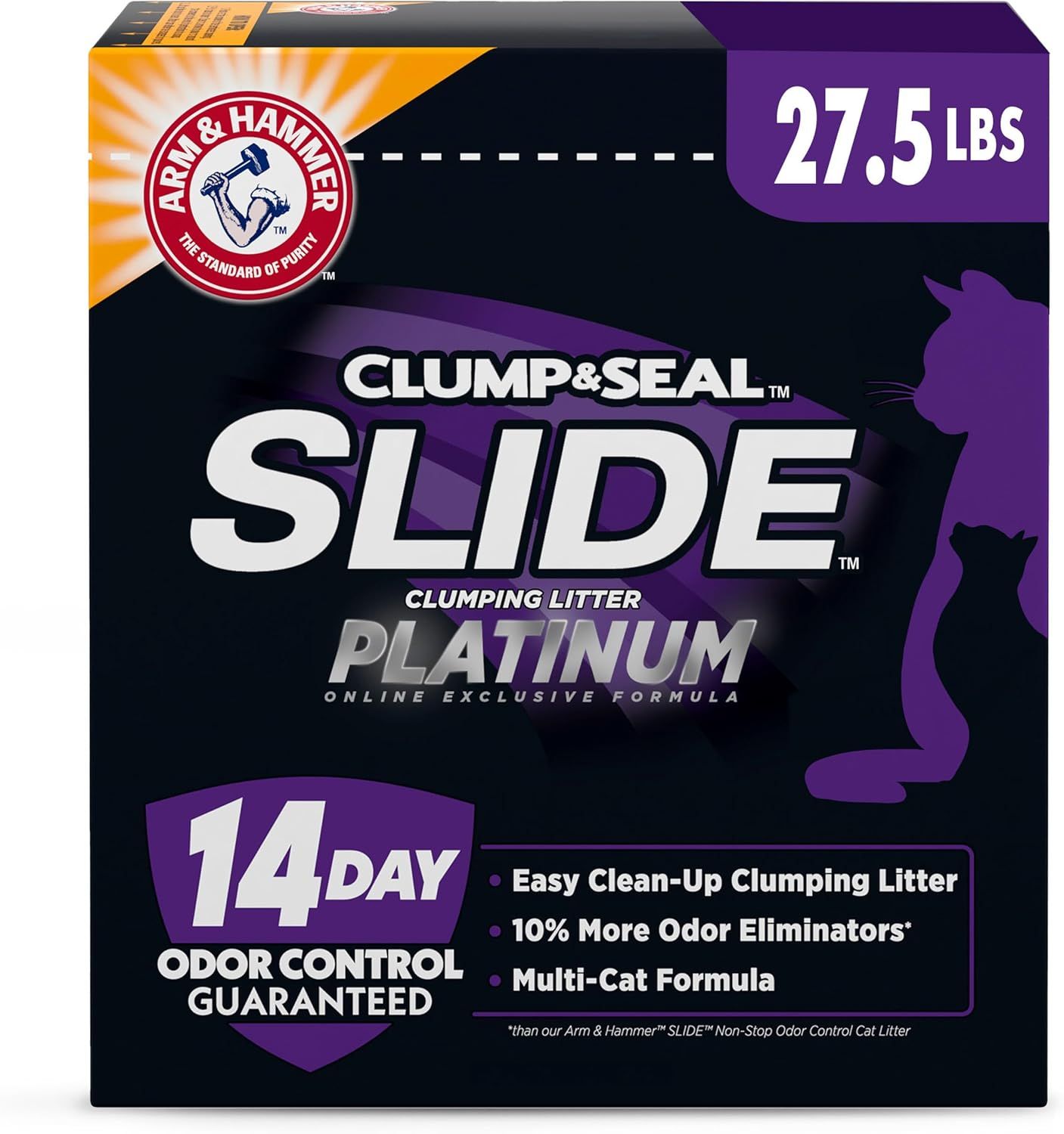 ARM & Hammer Clump & Seal Slide Platinum Multi-Cat Clumping Cat Litter