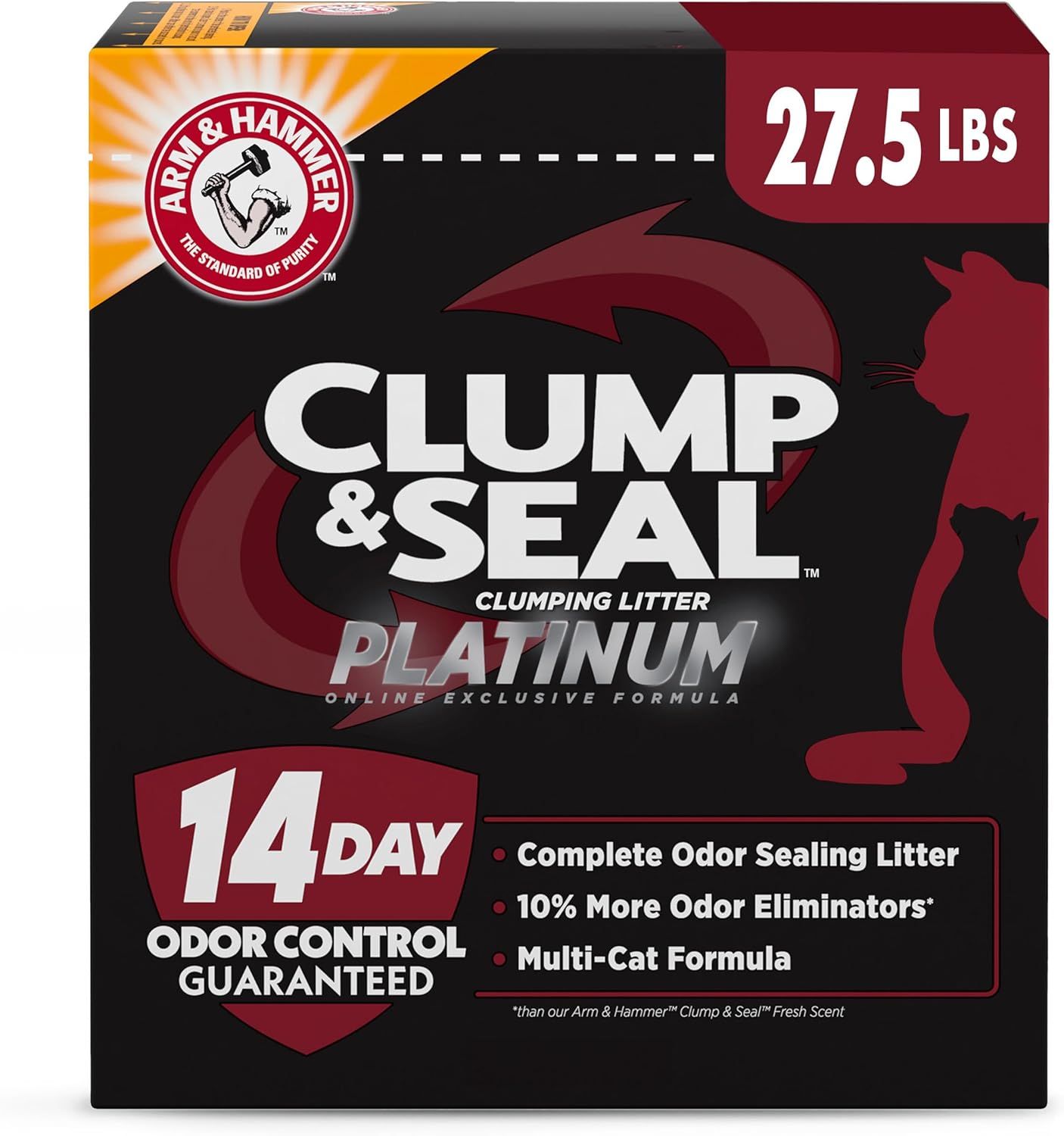 ARM & HAMMER Clump & Seal Platinum Cat Litter