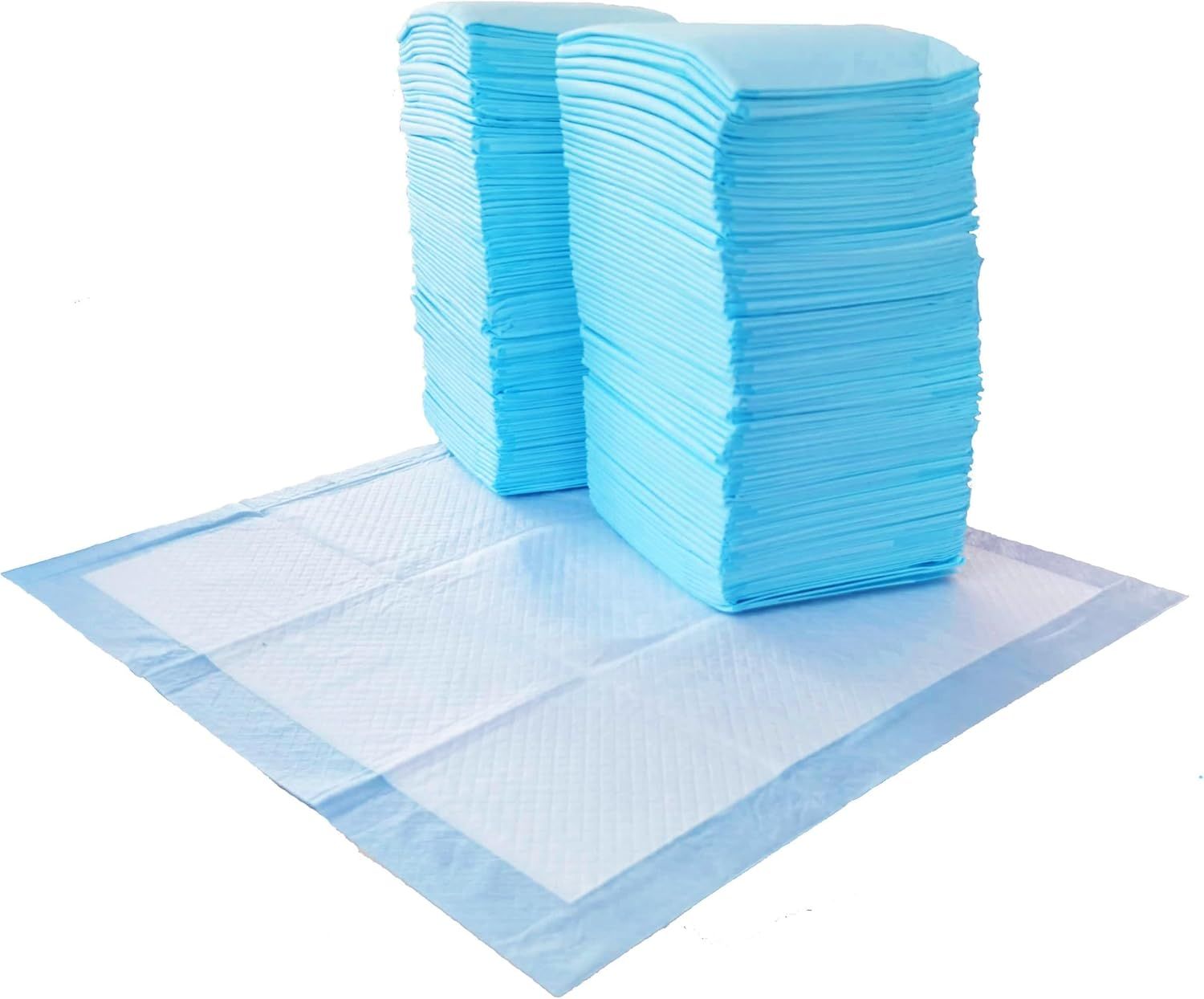 Shows the core product as a large quantity multi-pack of disposable pads, clearly displaying the volume and individual unit to communicate value and what the…