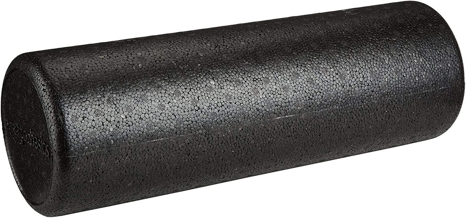 Displays the core product, a foam roller with a textured surface, clearly showing its cylindrical shape and material construction to help shoppers understand…
