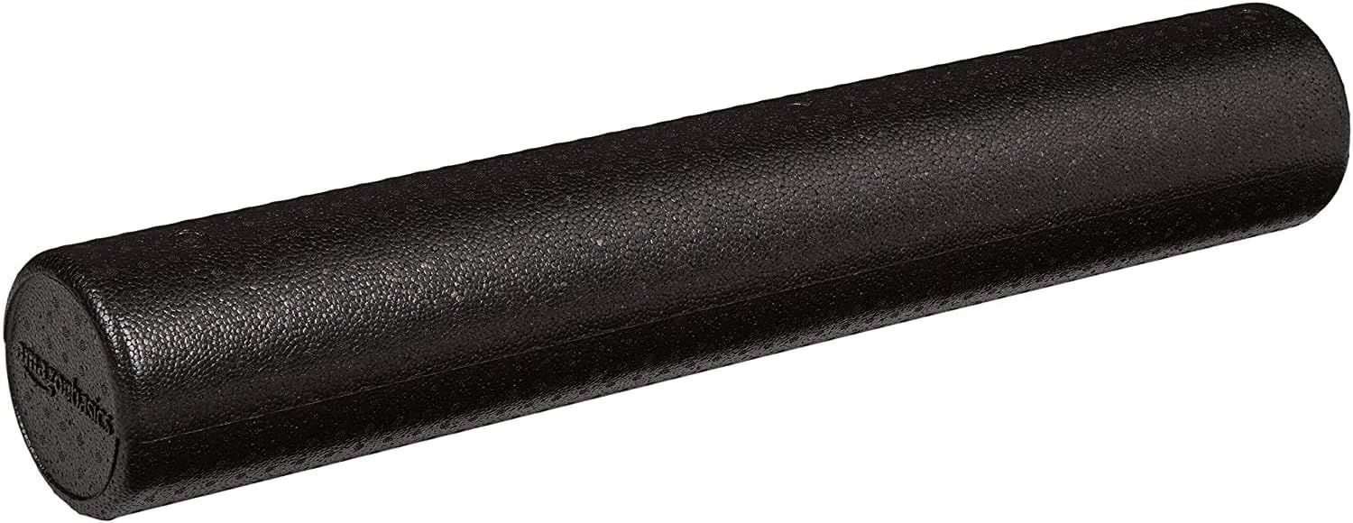 Displays the core product clearly on a clean white background, allowing shoppers to see the foam roller's cylindrical shape, textured surface, and branding.