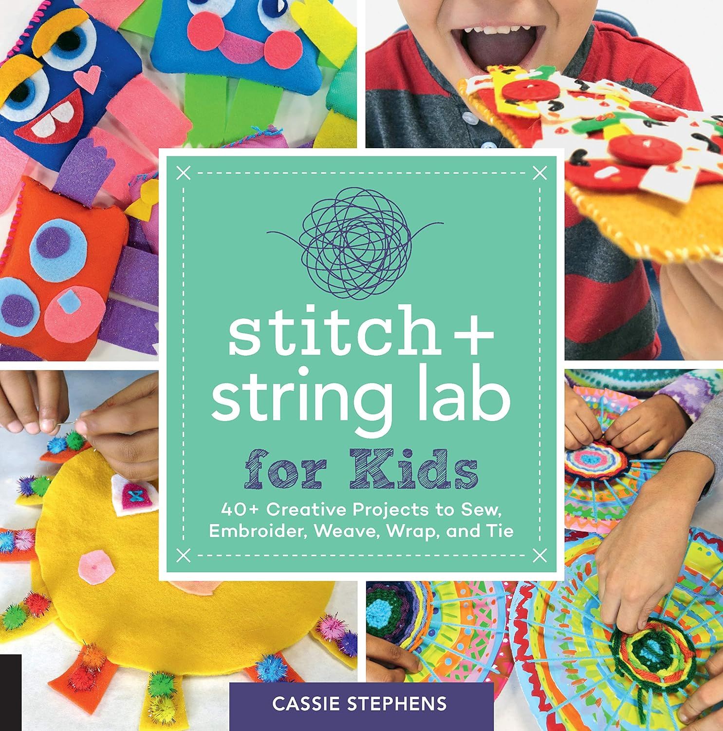 Shows the retail packaging of a kids craft book to communicate the product title, theme, and included project variety, helping parents identify it as a creative activity resource. Demonstrates…