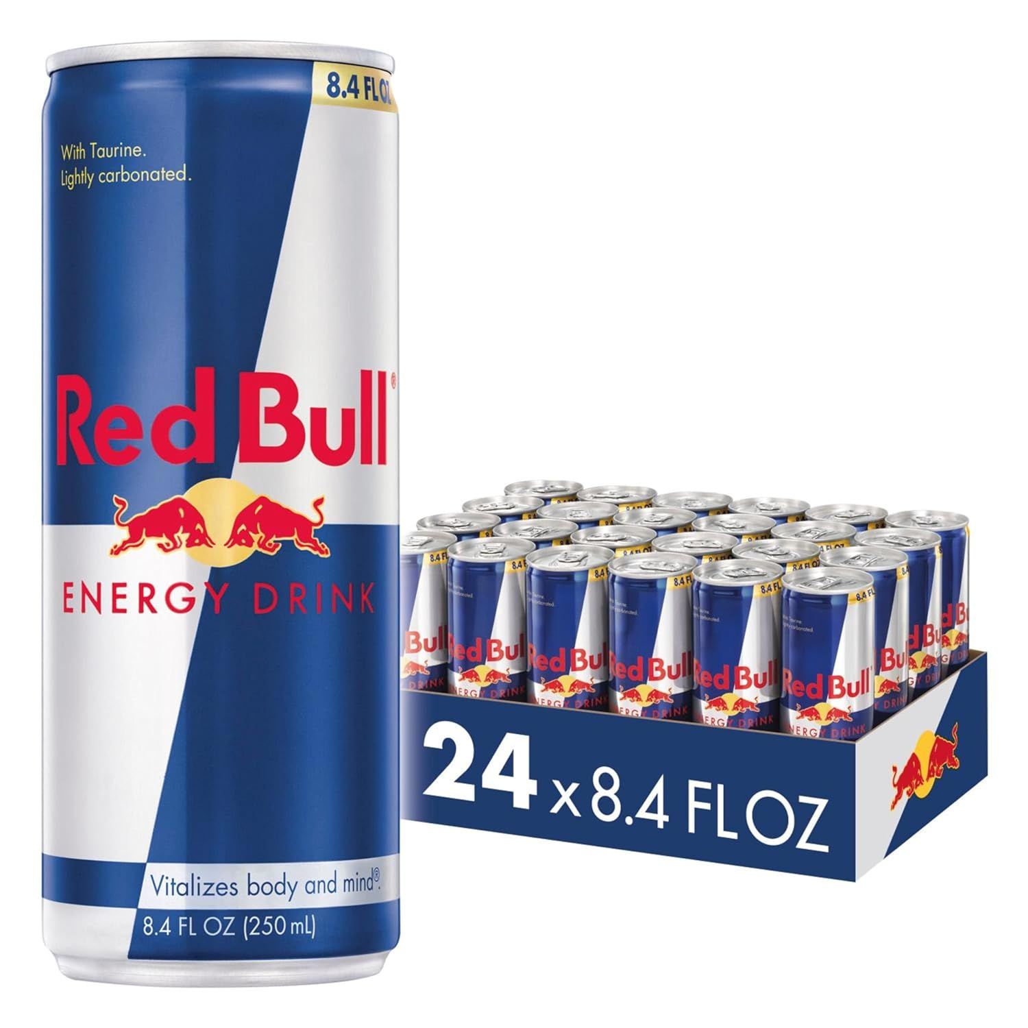 Red Bull Energy Drink with 80mg Caffeine plus Taurine & B Vitamins