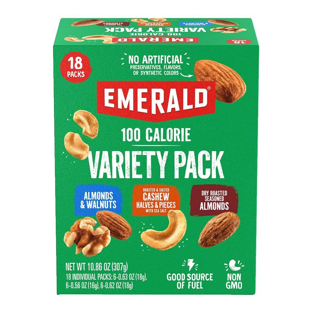 Shows the retail packaging to help shoppers understand what they will receive and how the product is presented at purchase, including the variety pack format with 18 individual packs. Communicates…