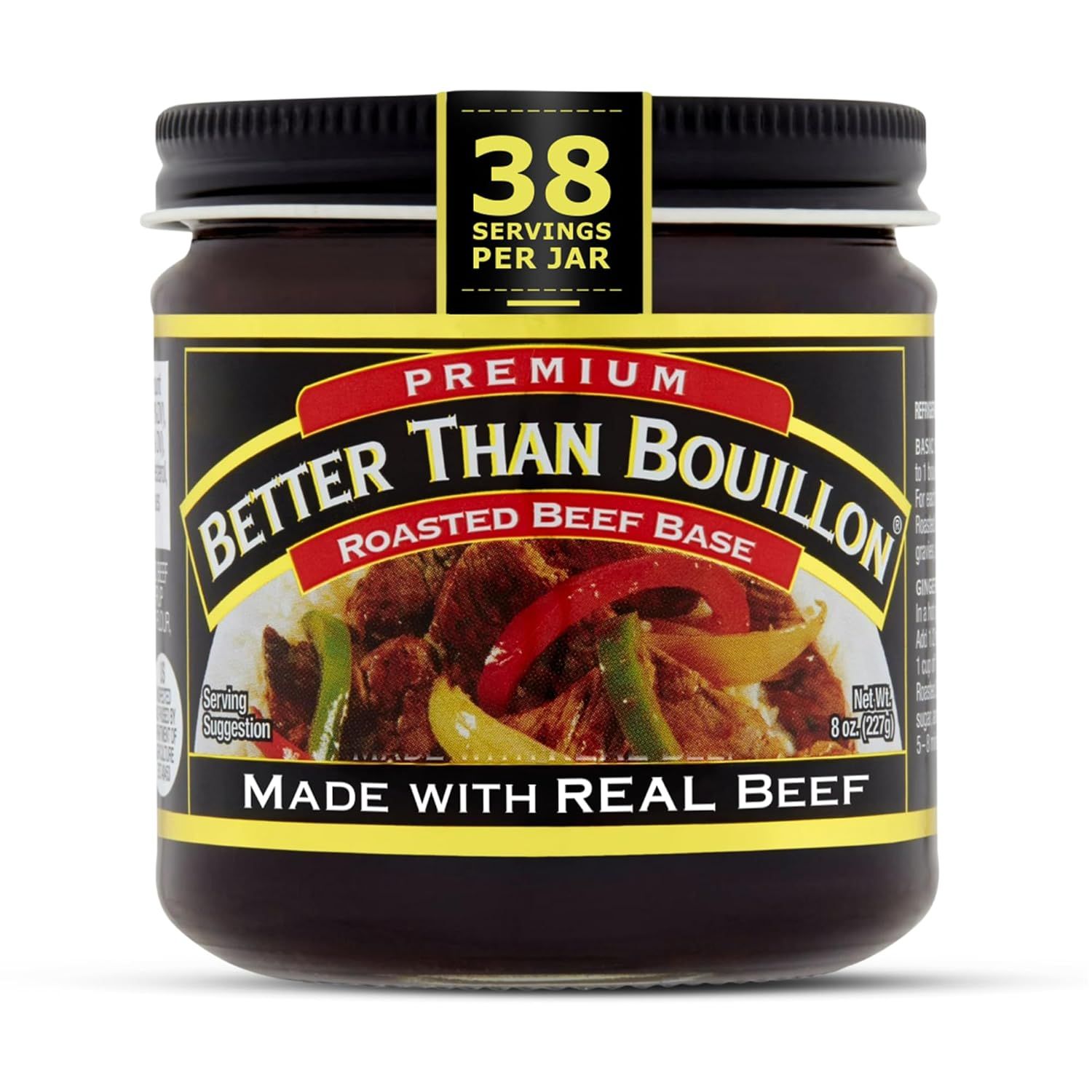 Displays the core product clearly on a white background to show shoppers exactly what they will receive, emphasizing the premium quality, real beef…