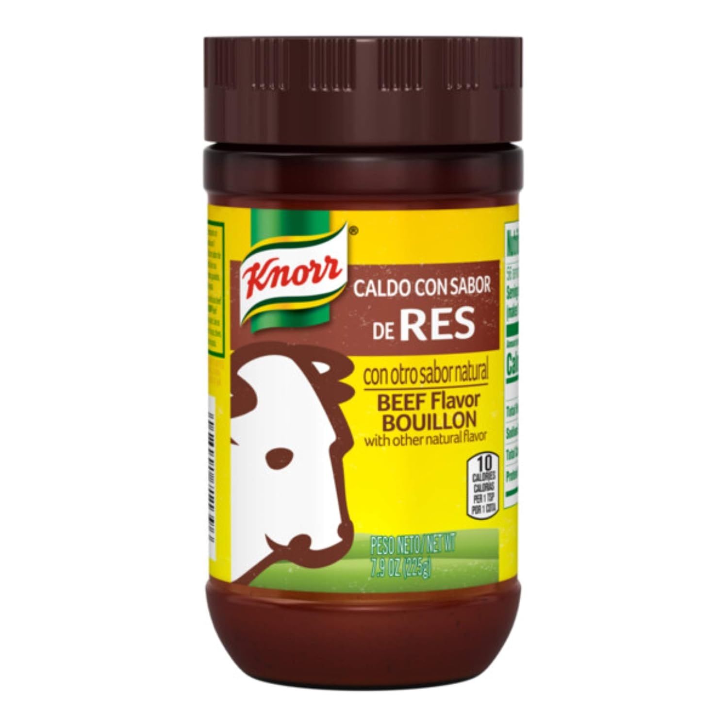 Displays the core product clearly on a white background to show shoppers exactly what they will receive, emphasizing the Knorr brand and beef flavor bouillon…
