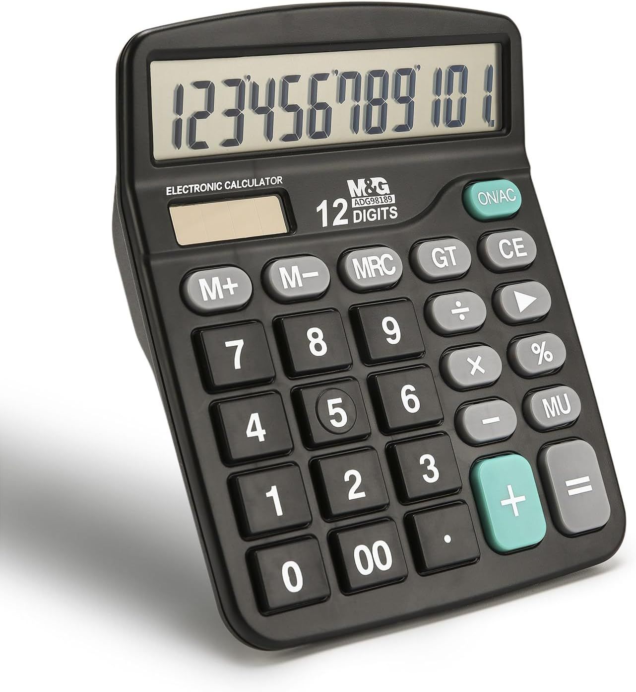 Shows the core product clearly on a clean white background, allowing shoppers to see the calculator's design, button layout, and 12-digit display capability.
