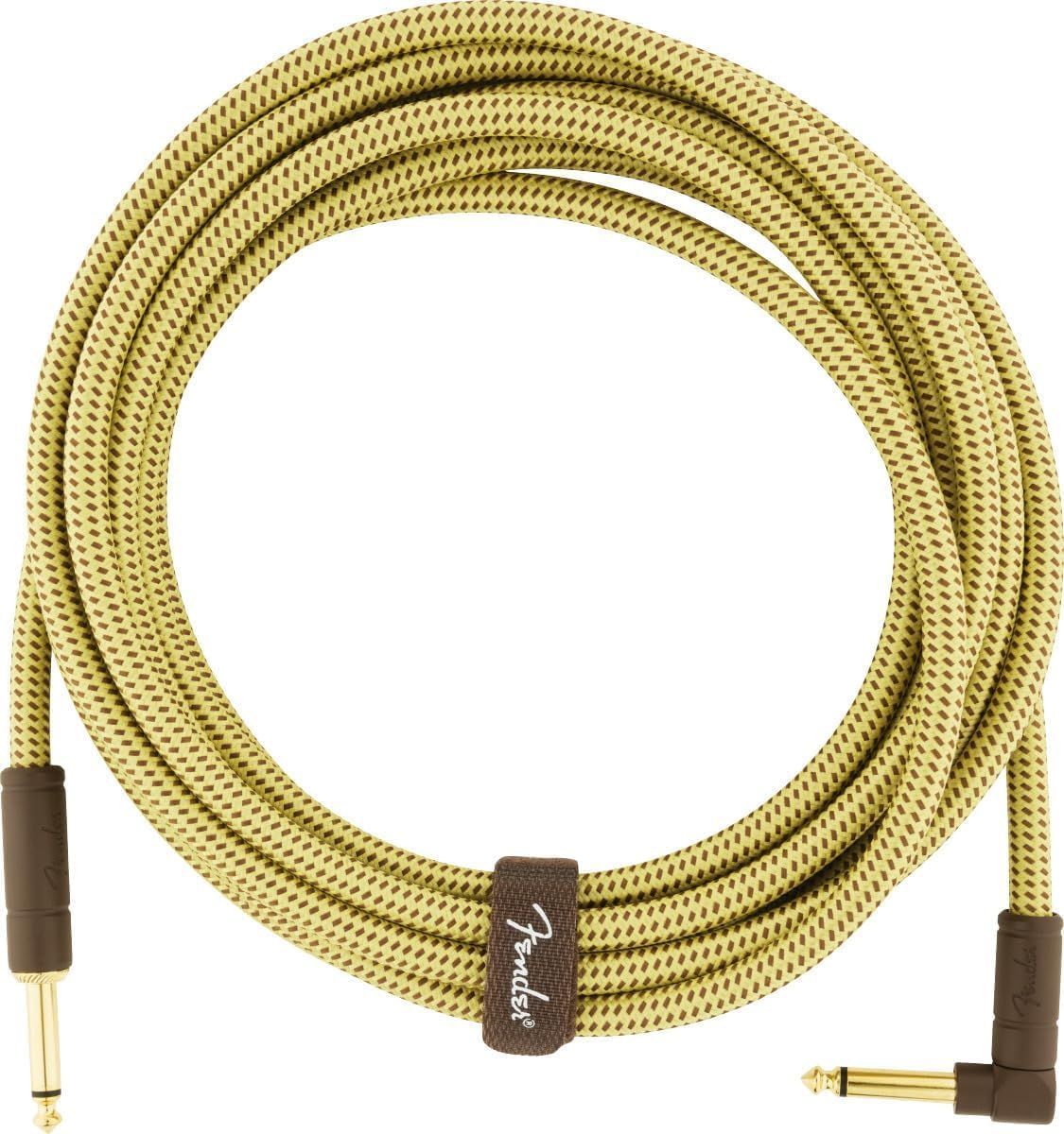 Shows the core product, a braided instrument cable with gold-plated connectors, clearly displayed on a white background to communicate its professional…