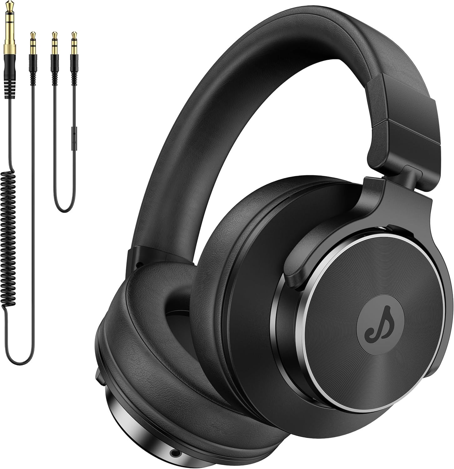 Displays the core product clearly to show shoppers what they will receive, emphasizing the professional over-ear design and build quality. Shows the included…