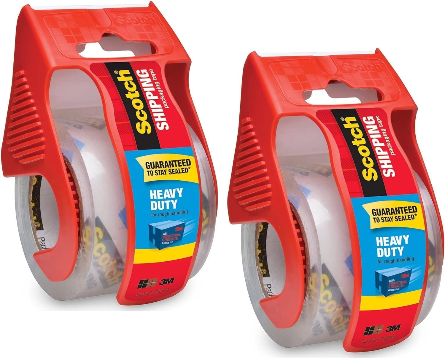Shows the core product clearly - Scotch brand shipping tape in its red dispenser packaging, allowing shoppers to see exactly what they will receive. Displays…