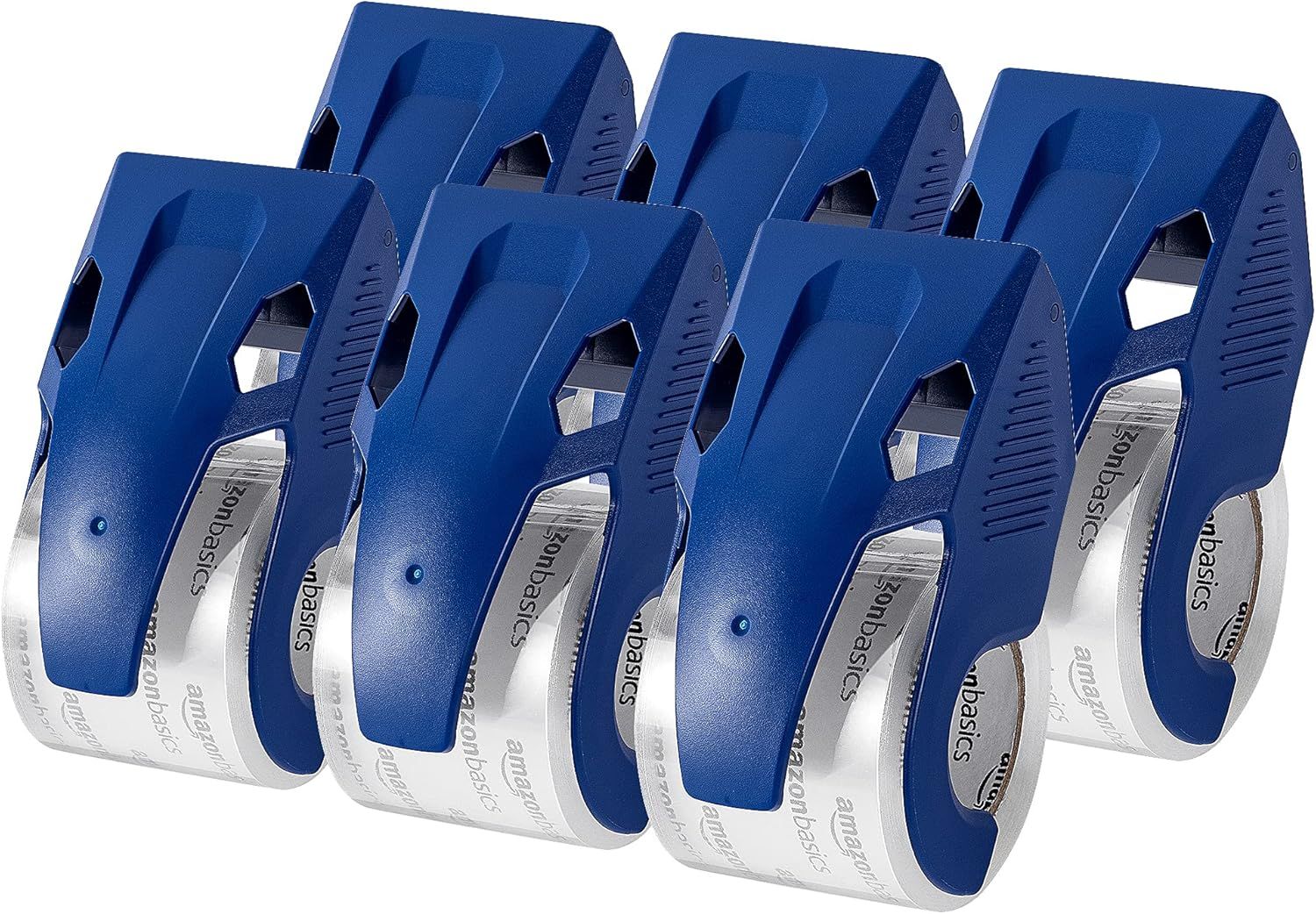 Displays the core product as a 6-pack set of utility cutters with blue handles and retractable blades, showing the shopper exactly what they will receive in…
