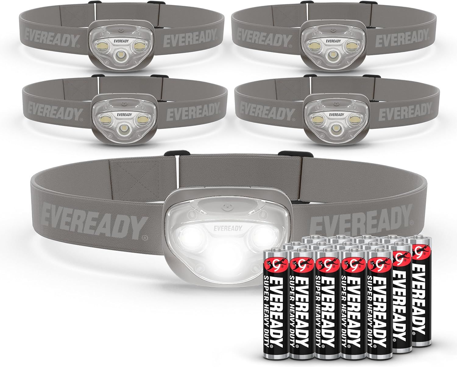 EVEREADY LED Headlamps Pro200 [5-Pack]