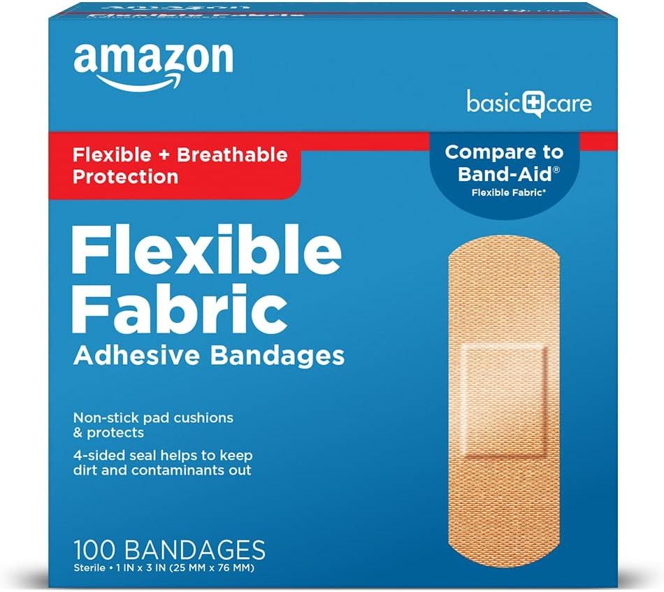 Amazon Basic Care Flexible Fabric Adhesive Bandages