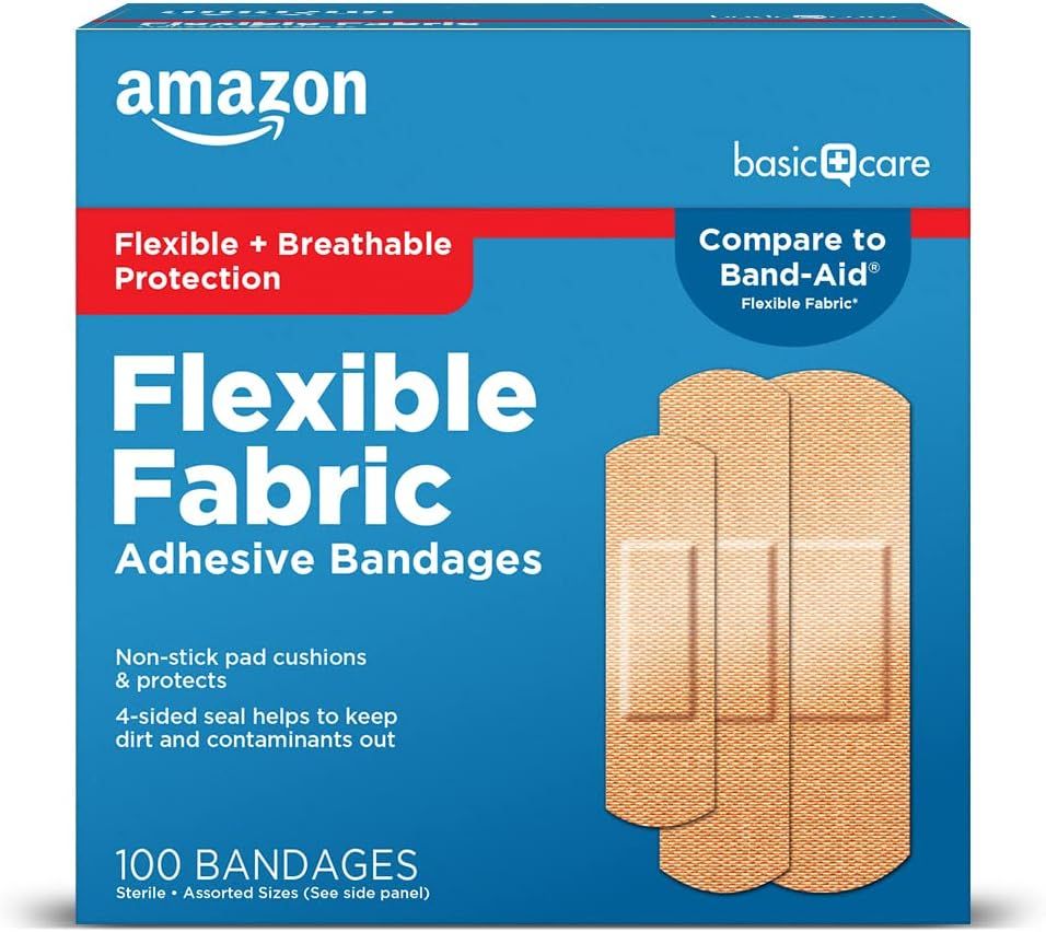 Amazon Basic Care Flexible Fabric Adhesive Bandages