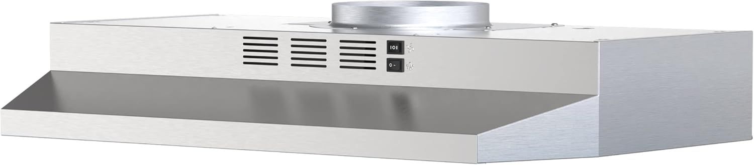 Displays the core product clearly in a catalog-style presentation to show the shopper exactly what they will receive, including its design, ventilation features, and control panel.