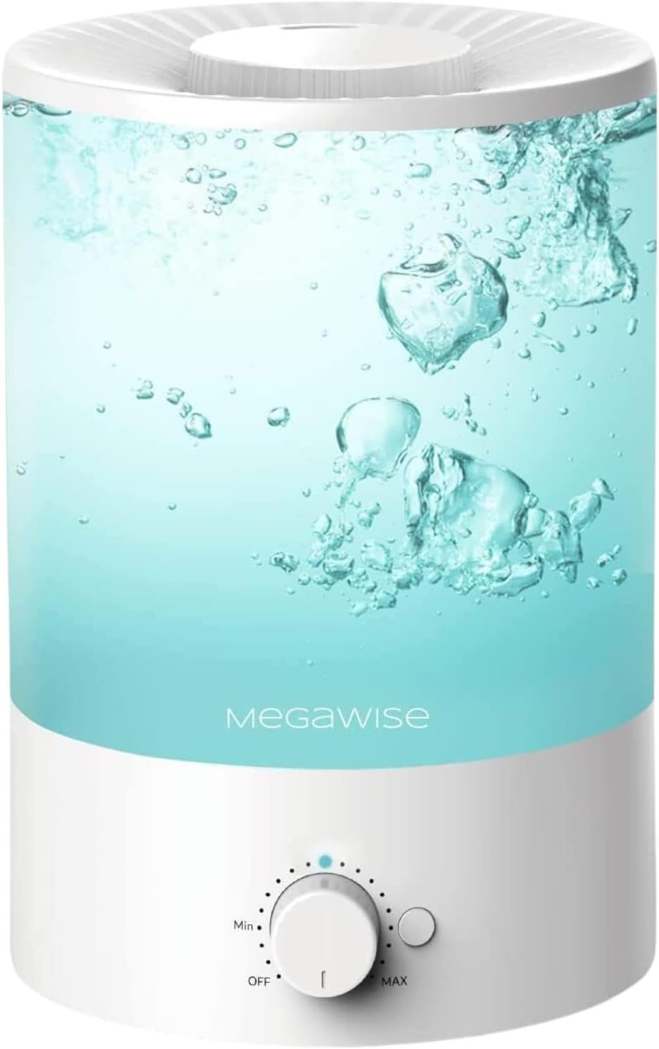 Shows the core product clearly with its key design features including the transparent water chamber and control interface to help shoppers understand what they are purchasing. Demonstrates the…
