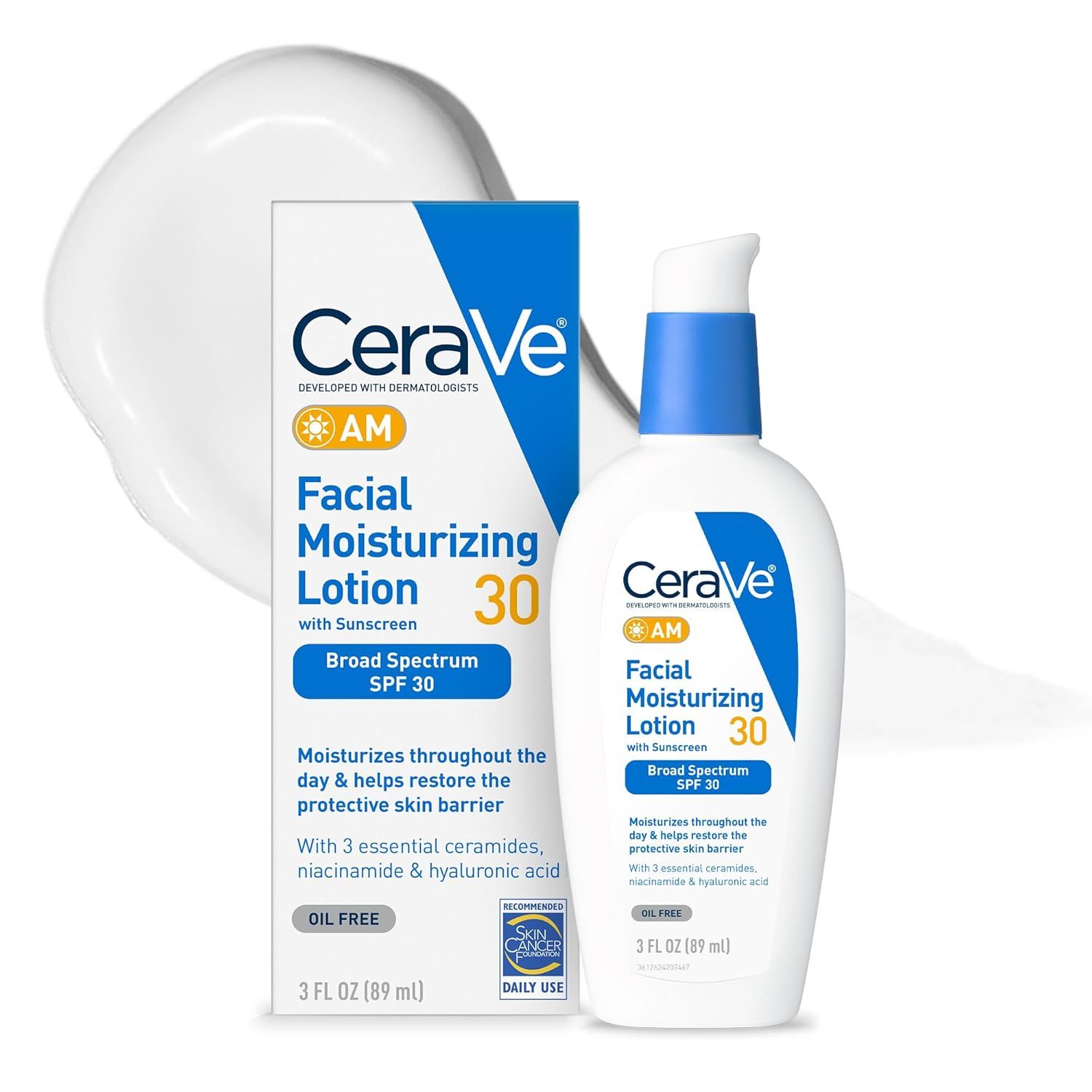Displays the core sellable product clearly showing both the retail packaging box and the lotion bottle to help shoppers understand exactly what they will…