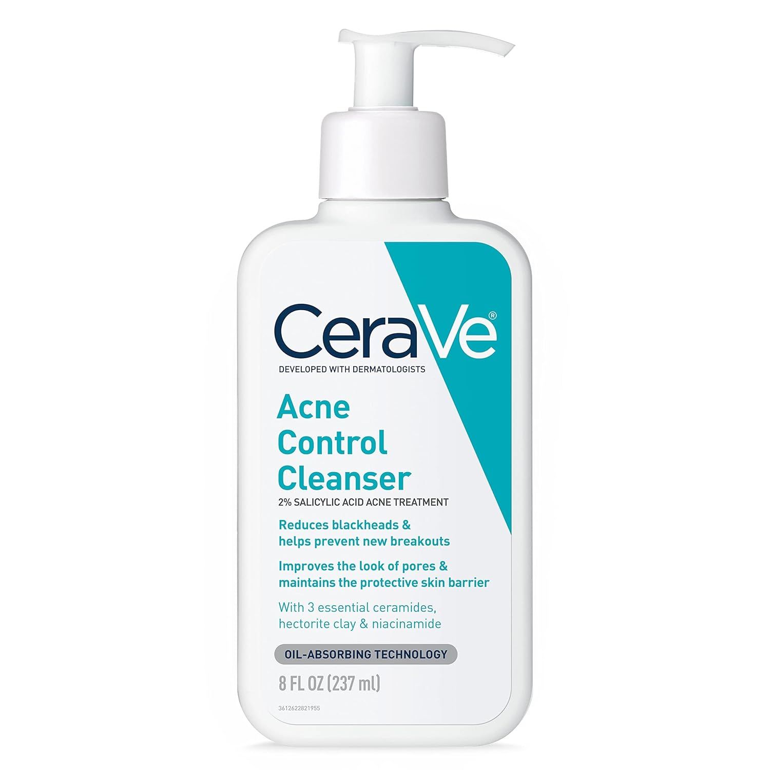 Displays the core product clearly on a white background to show shoppers exactly what they will receive, emphasizing the CeraVe brand and acne treatment…