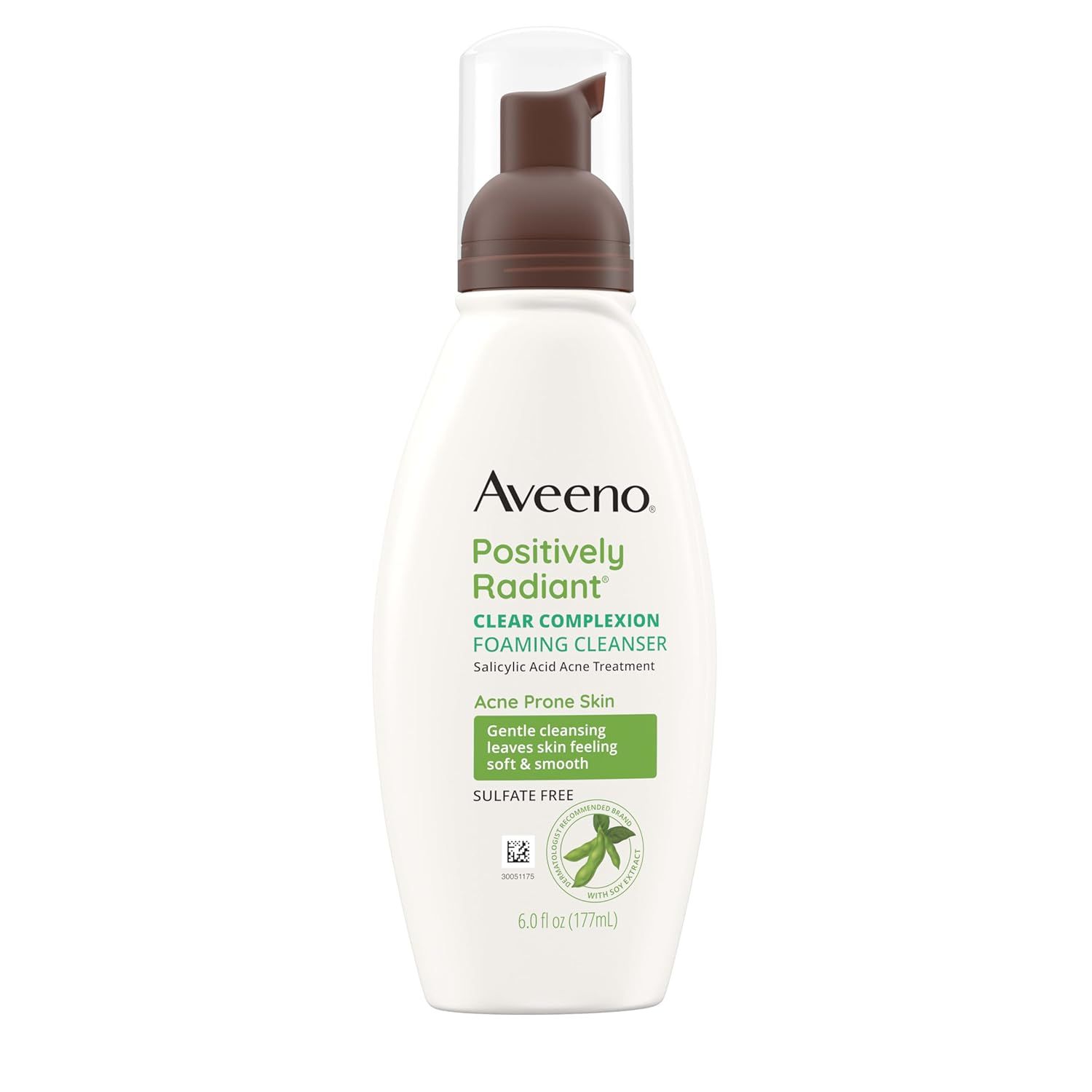 Displays the core product clearly on a white background to show shoppers exactly what they will receive, emphasizing the foaming pump dispenser and acne…