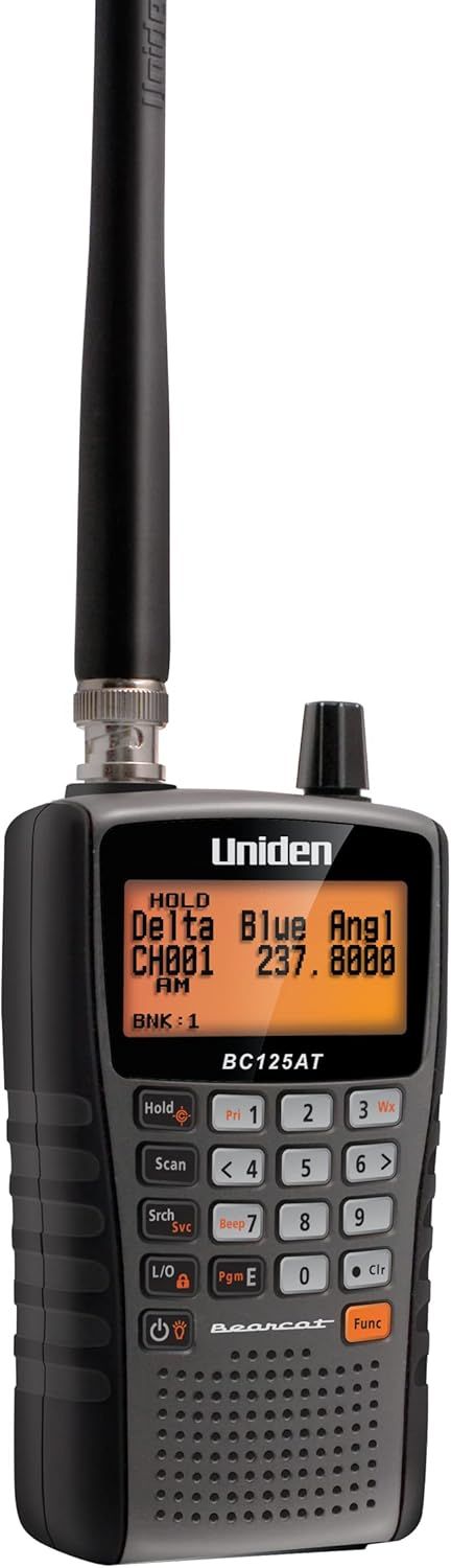 Shows the core product clearly on a white background to communicate its design, display screen, control buttons, and antenna for catalog browsing.
