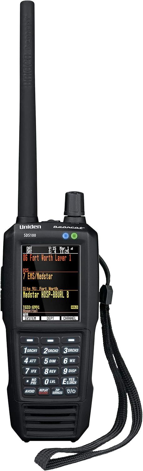 Uniden SDS100 True I/Q Digital Handheld Scanner