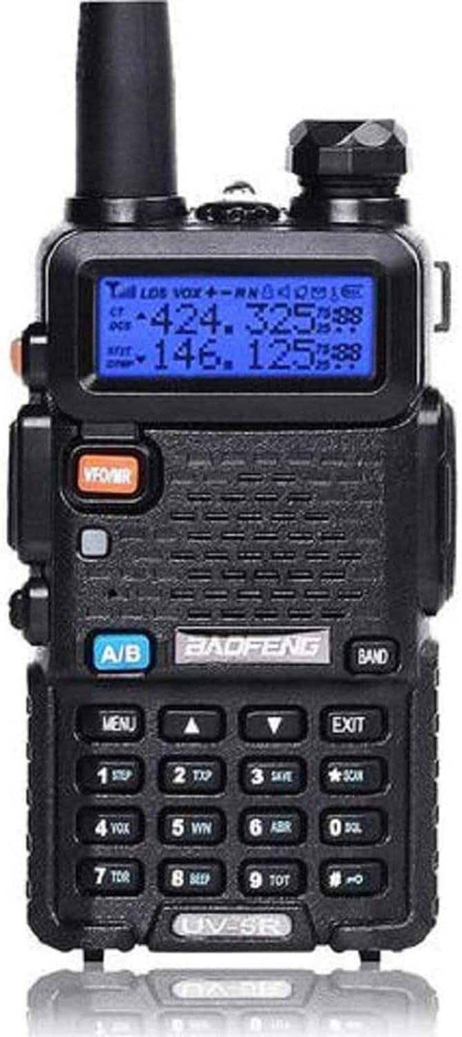 Baofeng UV-5R Two Way Radio Dual Band 144-148/420-450Mhz Walkie Talkie 1800mAh…