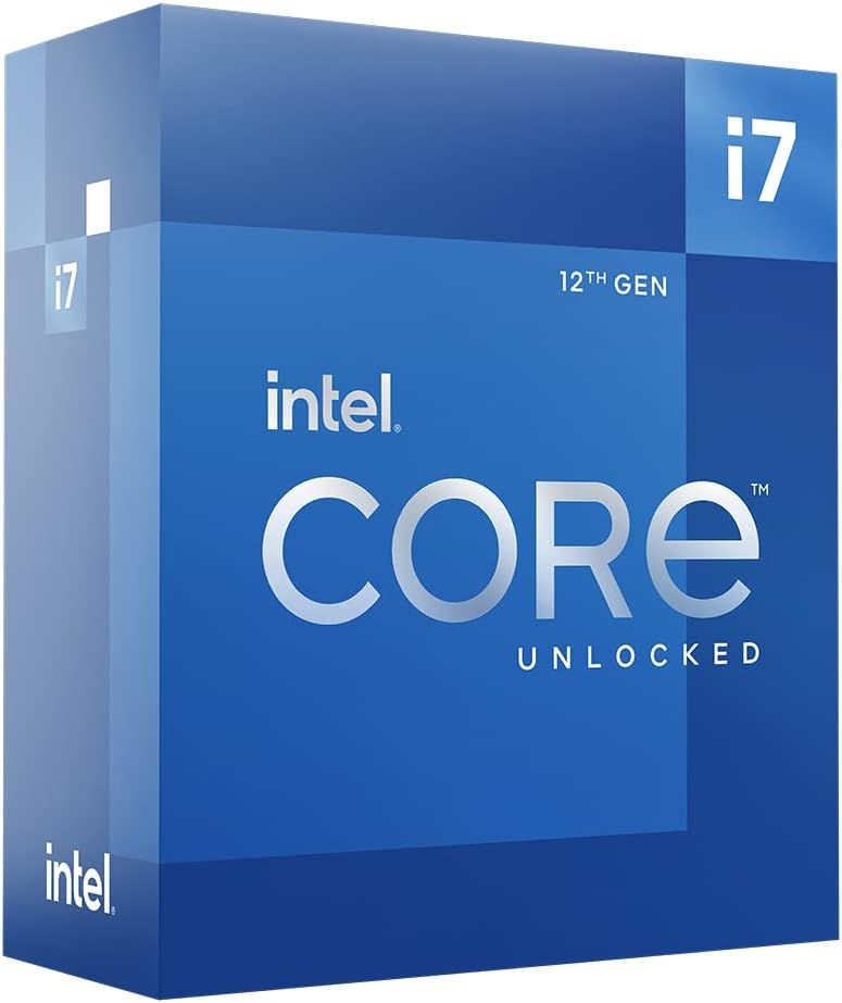 Shows the official Intel retail packaging to communicate authenticity and what the buyer will physically receive when purchasing this processor. Uses a gradient blue background and subtle shadow to…