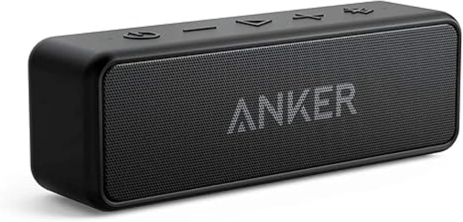 Displays the core product clearly with brand name visible, allowing shoppers to see the speaker's design, control buttons, and overall form factor.
