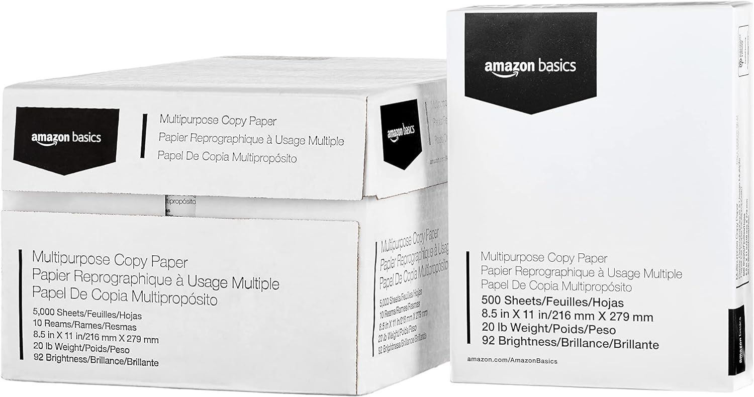 Amazon Basics Multipurpose Copy Printer Paper